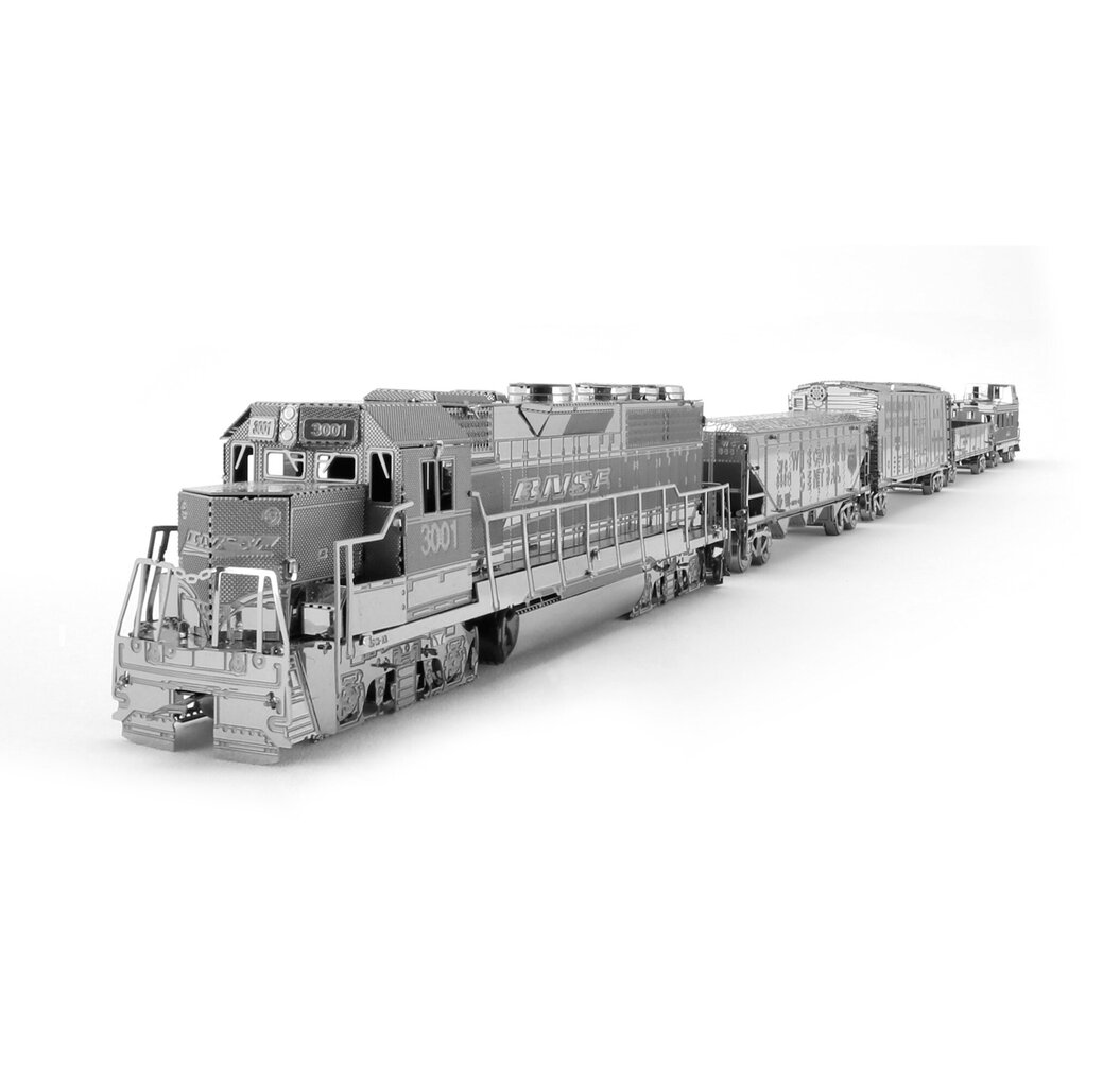 Metāla konstruktors Metal Earth Freight Train Set cena un informācija | Konstruktori | 220.lv