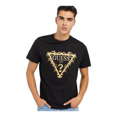 Guess t-krekls vīriešiem 84454, melns cena un informācija | Vīriešu T-krekli | 220.lv