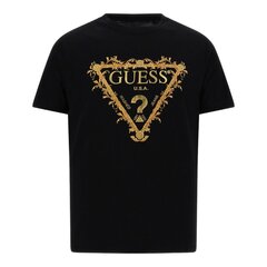 Guess t-krekls vīriešiem 84454, melns цена и информация | Мужские футболки | 220.lv