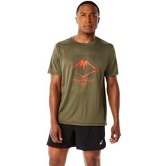 T-krekls vīriešiem Asics Fujitrail SS Top Tee M 2011C381300, zaļš cena un informācija | Vīriešu T-krekli | 220.lv