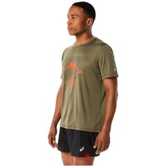 T-krekls vīriešiem Asics Fujitrail SS Top Tee M 2011C381300, zaļš cena un informācija | Vīriešu T-krekli | 220.lv