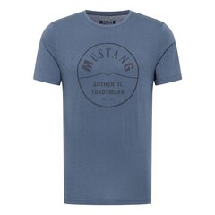 T-krekls vīriešiem Mustang Alex C Print M 1012120 5315, zils cena un informācija | Vīriešu T-krekli | 220.lv