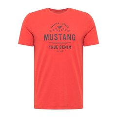 T-krekls vīriešiem Mustang Aron C Print M 1012119 7121, sarkans cena un informācija | Vīriešu T-krekli | 220.lv