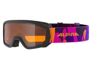 Slidinėjimo akiniai Alpina Piney, juodi/oranžiniai цена и информация | Лыжные очки | 220.lv