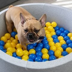 Petsona bumbiņu baseins suņiem 70x30cm/150 bumbiņas, gaiši pelēks cena un informācija | Suņu rotaļlietas | 220.lv