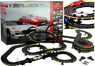 Divu automobiļu sacīkšu trase ar Slot-Car kontrolieriem cena un informācija | Rotaļlietas zēniem | 220.lv