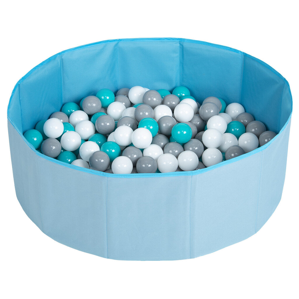 Petsona salokāms bumbiņu baseins suņiem, 100 bumbiņas, zils cena un informācija | Suņu rotaļlietas | 220.lv