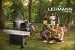 Gāzes grils Lehmann Ohio, 128x50 cm, melns cena un informācija | Grili | 220.lv