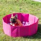 Petsona salokāms bumbiņu baseins suņiem, 100 bumbiņas, rozā cena un informācija | Suņu rotaļlietas | 220.lv