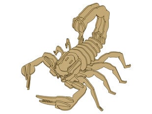 Koka 3D Skorpions, 35 d. cena un informācija | Puzles, 3D puzles | 220.lv