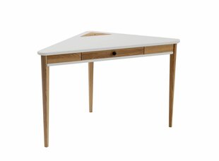 Stūra galds Ashme, 114x85x85 cm, gaiši pelēks цена и информация | Компьютерные, письменные столы | 220.lv