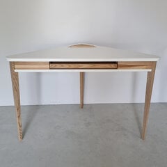 Stūra galds Ashme, 114x85x85cm, pelēks цена и информация | Ragaba Мебель и домашний интерьер | 220.lv