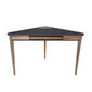 Stūra galds Ashme, 114x85x85cm, pelēks цена и информация | Datorgaldi, rakstāmgaldi, biroja galdi | 220.lv