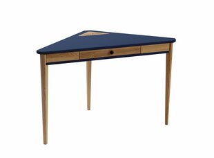 Stūra galds Ashme, 114x85x85 cm, tumši zila cena un informācija | Datorgaldi, rakstāmgaldi, biroja galdi | 220.lv
