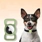 Silikona Airtag turētājs kaķu vai suņu apkaklei, zaļš цена и информация | Apkakles, siksnas suņiem | 220.lv