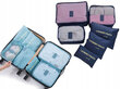 Čemodāna somas futrālis, 6 gab., 12 x 30 x 38 cm cena un informācija | Koferi, ceļojumu somas | 220.lv