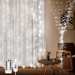 Gaismas vītne 300 LED, 3x3 m цена и информация | Гирлянды | 220.lv