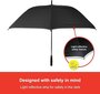 Ergonauts lietussargs, 157cm, melns цена и информация | Lietussargi sievietēm | 220.lv