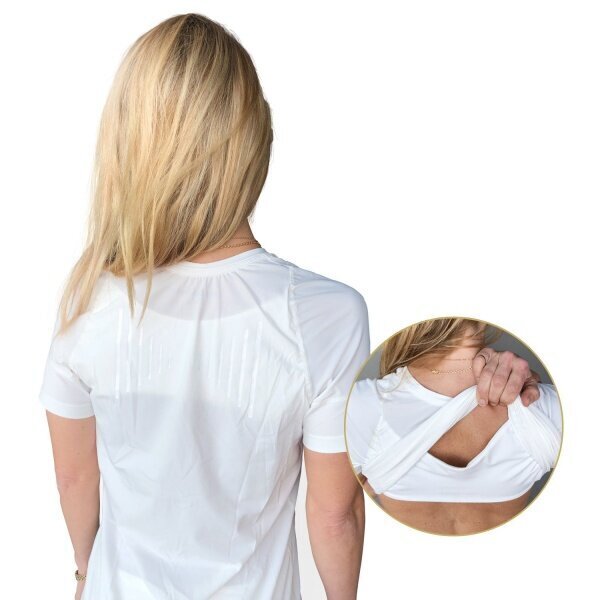 Sieviešu stājas koriģējošais krekls, balts cena un informācija | Ķermeņa daļu fiksatori | 220.lv