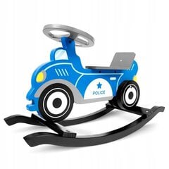 Koka šūpuļkrēsls bērniem RicoKids Policijas auto цена и информация | Игрушки для малышей | 220.lv