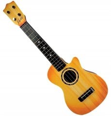 Детская гитара, 4 струны, коричневая цена и информация | Развивающие игрушки | 220.lv