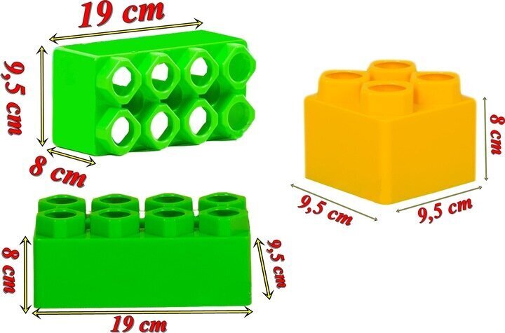 Bloku komplekts Bj Plastic Giants 46 589, 141 gab. цена и информация | Konstruktori | 220.lv