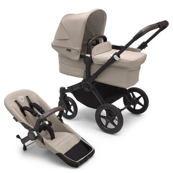 Bugaboo Donkey 5 Mono универсальная коляска, Black/Desert Taupe цена и информация | Коляски | 220.lv