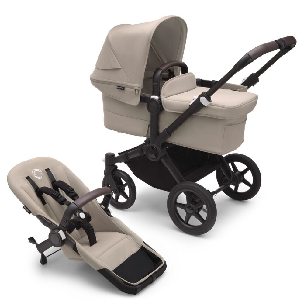 Bugaboo Donkey 5 Mono universālie rati, Black/Desert Taupe cena un informācija | Bērnu rati | 220.lv