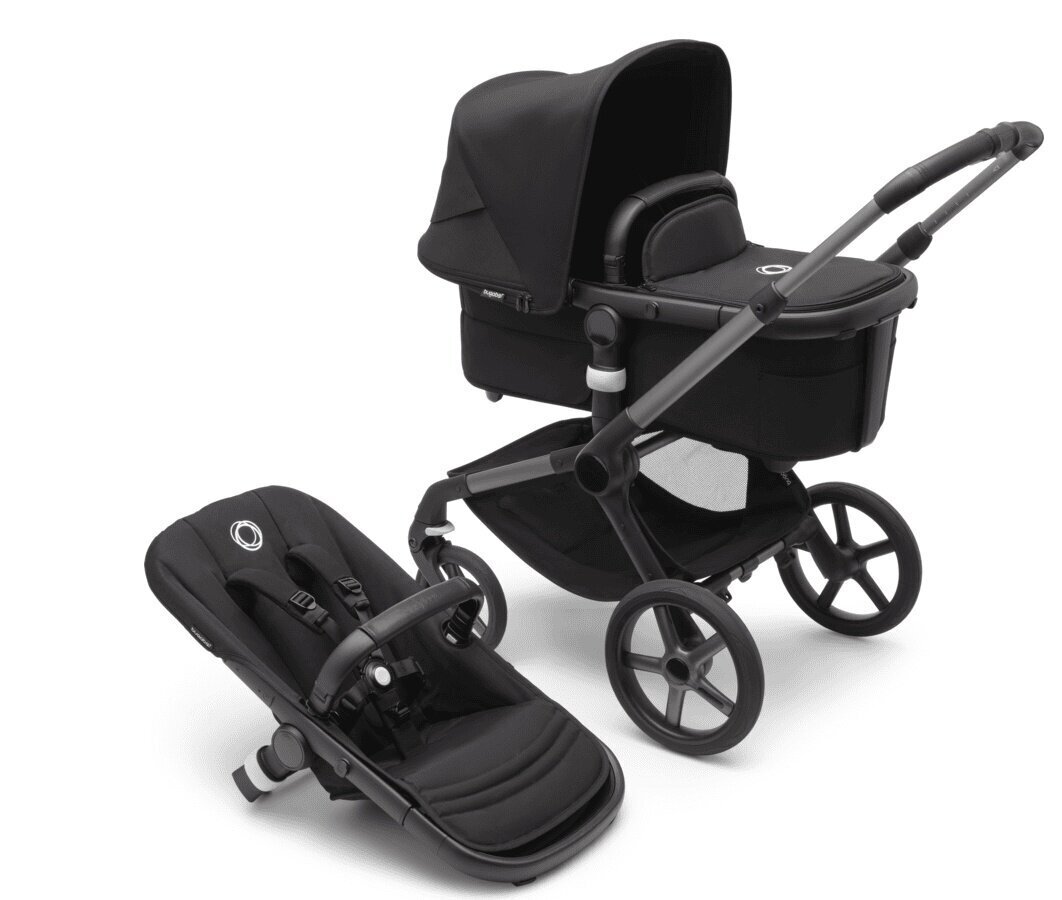 Bugaboo Fox 5 complete Universālie rati, Graphite/Midnight Black cena un informācija | Bērnu rati | 220.lv