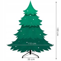 Mākslīgā Ziemassvētku eglīte Springos CT0158, 150 cm цена и информация | Искусственные елки | 220.lv