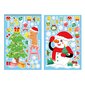 Ziemassvētku rotājumi - ūdensizturīgas logu uzlīmes 6gab, 12gab. 18 vienības (30x20 cm) cena un informācija | Ziemassvētku dekorācijas | 220.lv