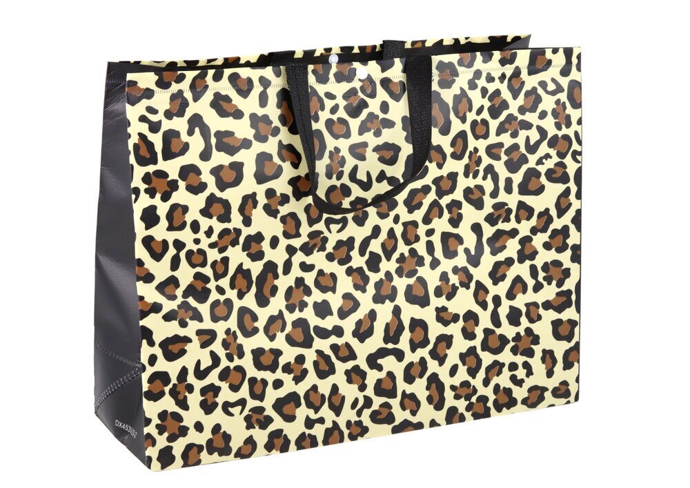Dāvanu maisiņš ar leoparda motīvu, brūns cena un informācija | Dāvanu saiņošanas materiāli | 220.lv