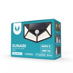 SUNARI Solar Lamp LED FLS-65 100*SMD PIR 6W 480lm 6000K 1200mAh Li-Ion Forever Light цена и информация | Уличное освещение | 220.lv