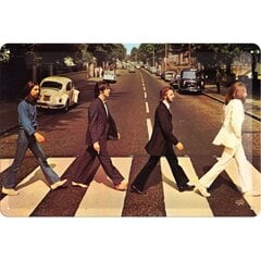 Metāla plāksne The Beatles Abbey Road, 1 gab. cena un informācija | Interjera priekšmeti | 220.lv