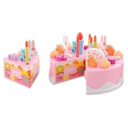 Dzimšanas dienas kūka, komplekts 75 gab цена и информация | Rotaļlietas meitenēm | 220.lv
