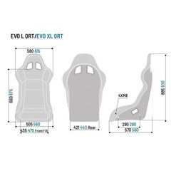 Sacīkšu Sēdeklis Sparco EVO XL QRT Melns cena un informācija | Auto sēdekļu pārvalki | 220.lv