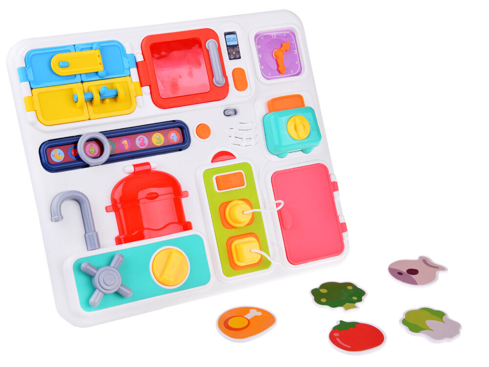 Manipulatīva Montessori galda virtuve ar skaņas un gaismas efektiem cena un informācija | Rotaļlietas zīdaiņiem | 220.lv