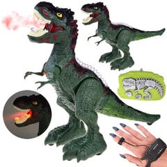 Tālvadības pults vadāms dinozaurs T-Rex 2in1, zaļš cena un informācija | Rotaļlietas zēniem | 220.lv