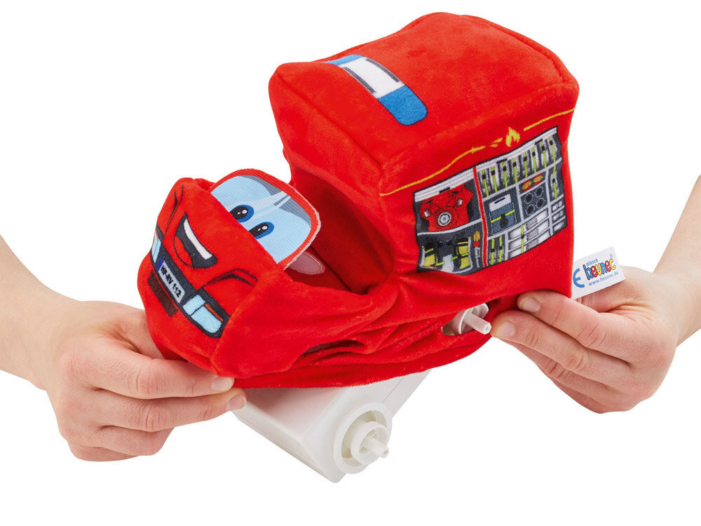 Tālvadības pults vadāma mīksta ugunsdzēsēju automašīna ar skaņas efektiem, sarkana cena un informācija | Rotaļlietas zēniem | 220.lv