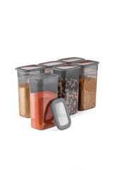 Hermia beztras produktu konteiners, 3,2 l, 6 gab. цена и информация | Посуда для хранения еды | 220.lv