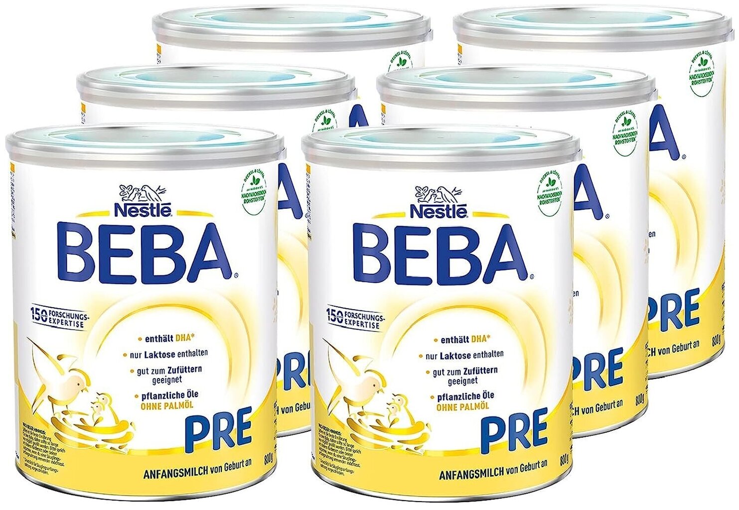Piena maisījums zīdaiņiem Nestlé Beba, 6 x 800 g cena un informācija | Piena maisījumi (0-6 mēn.) | 220.lv