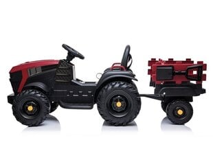Аккумуляторный трактор с прицепом BDM0925, красный цена и информация | Электромобили для детей | 220.lv