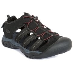 Sandales vīriešiem Trespass MAFOBETR0007, melnas cena un informācija | Vīriešu iešļūcenes, čības, sandales | 220.lv
