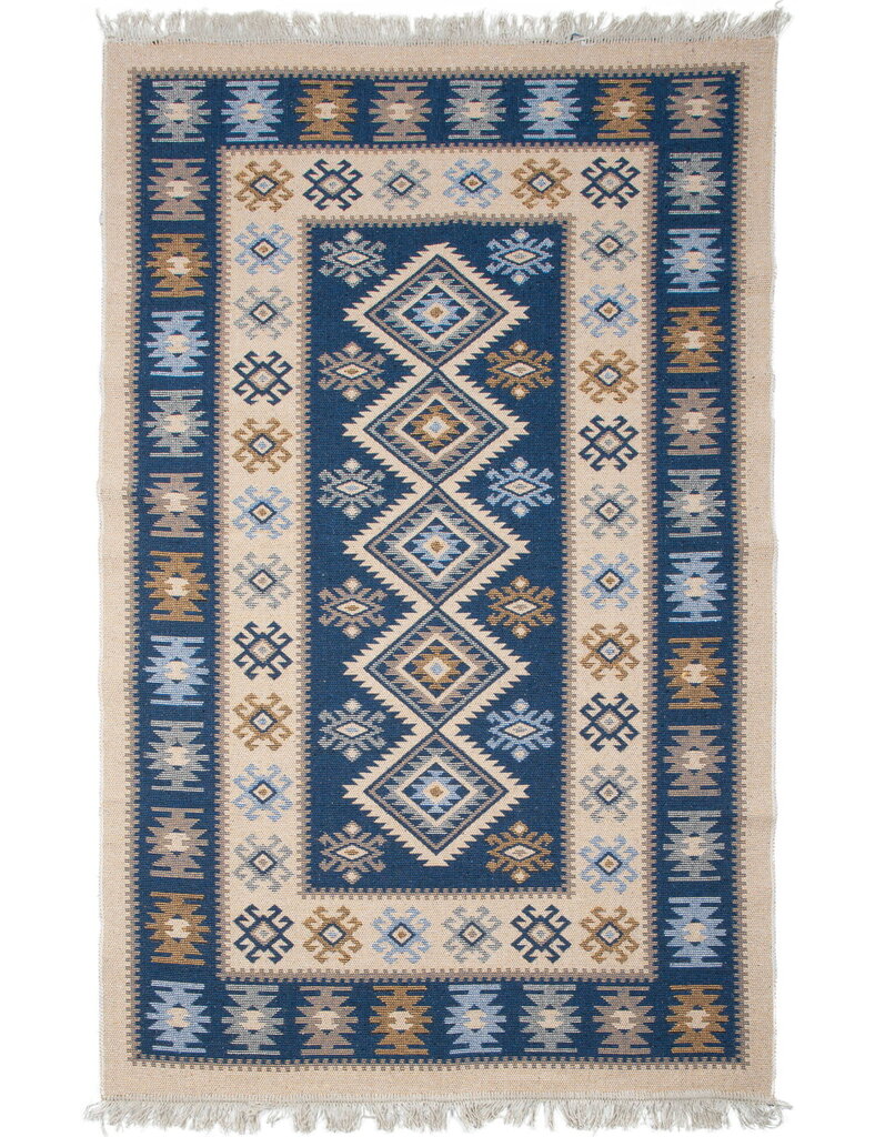 Paklājs, Kilims, zils, 120x180 cena un informācija | Paklāji | 220.lv