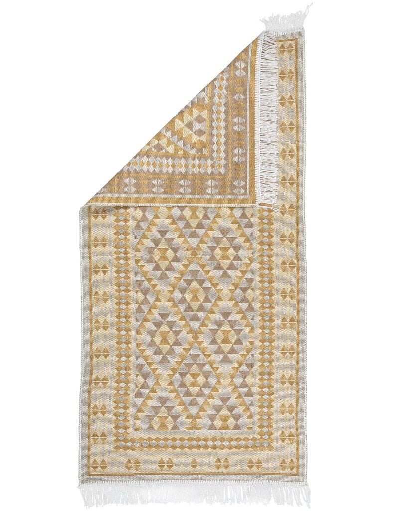 Paklājs, Kilims, dzeltens, 70x140 cena un informācija | Paklāji | 220.lv