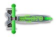Trīsriteņu skrejritenis Micro Mini Deluxe Flux LED, zaļš cena un informācija | Skrejriteņi | 220.lv