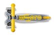 Trīsriteņu skrejritenis Micro Mini Deluxe Flux LED, dzeltens cena un informācija | Skrejriteņi | 220.lv