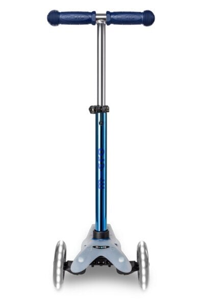 Trīsriteņu skrejritenis Micro Mini Deluxe Flux LED, zils цена и информация | Skrejriteņi | 220.lv