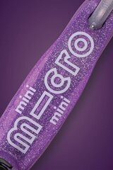 Trīsriteņu skrejritenis Micro Mini Deluxe Fairy Glitter LED, violets цена и информация | Самокаты | 220.lv