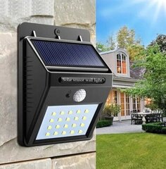 LED lampa ar saules bateriju un kustības sensoru цена и информация | Уличное освещение | 220.lv